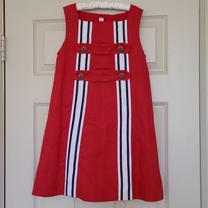 Girls dress red and white. Size 10 years old.